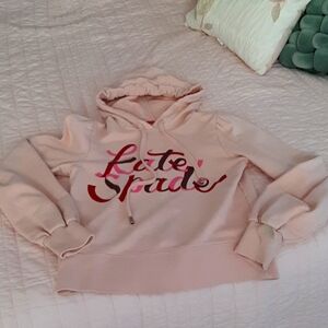 light pink xs kate spade hoodie